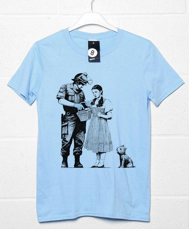 Banksy Stop And Search T-Shirt For Men 8Ball